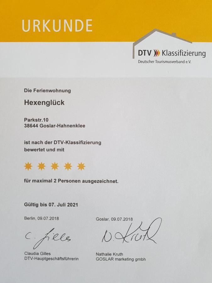 Ferienwohnung Hexenglueck Und Hexenzauber Hahnenklee Goslar Exterior foto